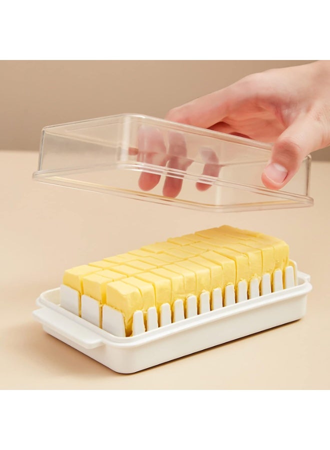 حافظة وقطاعة زبدة ذكية، مصممة لتسهيل تخزين الزبدة وتقطيعها إلى حصص متساوية وجاهزة للاستخدام. - Image 5